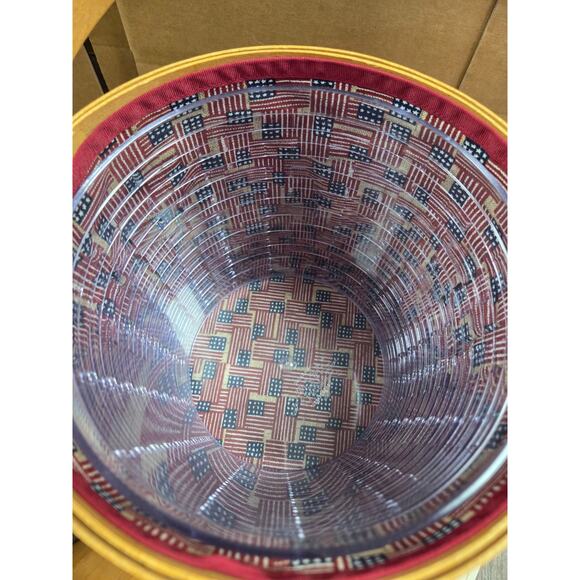 Longaberger 2004 Proudly American Serving Solutions Basket Lidded Ice Bucket - Picture 8 of 9